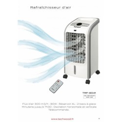 Rafraîchisseur et humidificateur d’air