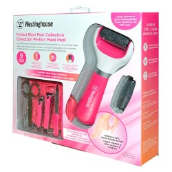 Set 9p Râpe électrique rechargeable et trousse manucure pédicure